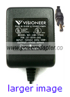 VISIONEER AM-17600 AC ADAPTER 17VDC 600mA USED -(+)- 2.1x5.5mm